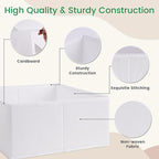 Criusia 16 Pack Underwear Drawer Organizer, Drawer Organizer Clothes, Foldable Cloth Storage Box Closet Dresser Drawer Divide