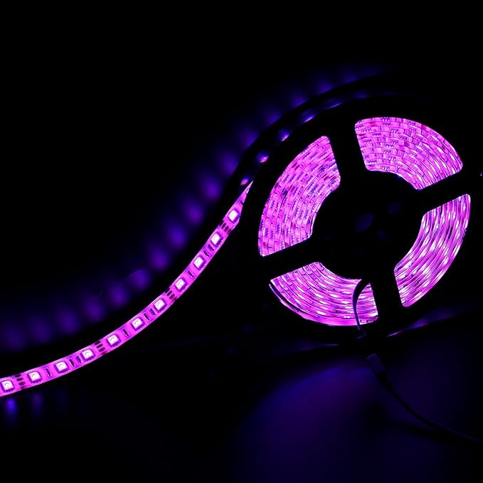 SUPERNIGHT LED Strip Lights, 32.8 FT 10M SMD 5050 Waterproof 600LEDs RGB Color Changing Flexible LED Light Strip for Bedroom, TV Back Lighting, Christmas, Halloween Day (Not Include Power)