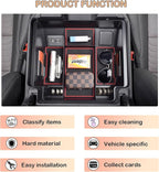 TACORBO Center Console Full Organizer Tray Compatible with Refreshed 2022-2024 2025 2026 Silverado/Sierra 1500,2024-2026 Chevy Silverado/GMC Sierra 2500HD 3500HD,Front Bucket Seats Only