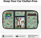 Horse Car Sun Visor Organizer with Velcro Straps Scratch-Resistant Sun Visor Storage Pouch with Zipper, Auto Interior Accessories for Car, SUV, Truck – Keep Your Vehicle Tidy