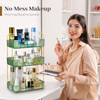 Aveniee Bathroom Counter Organizer, 3 Tier Perfume Skin Care Countertop Storage Shelf, Vanity Makeup Tray for Cosmetic Skinca
