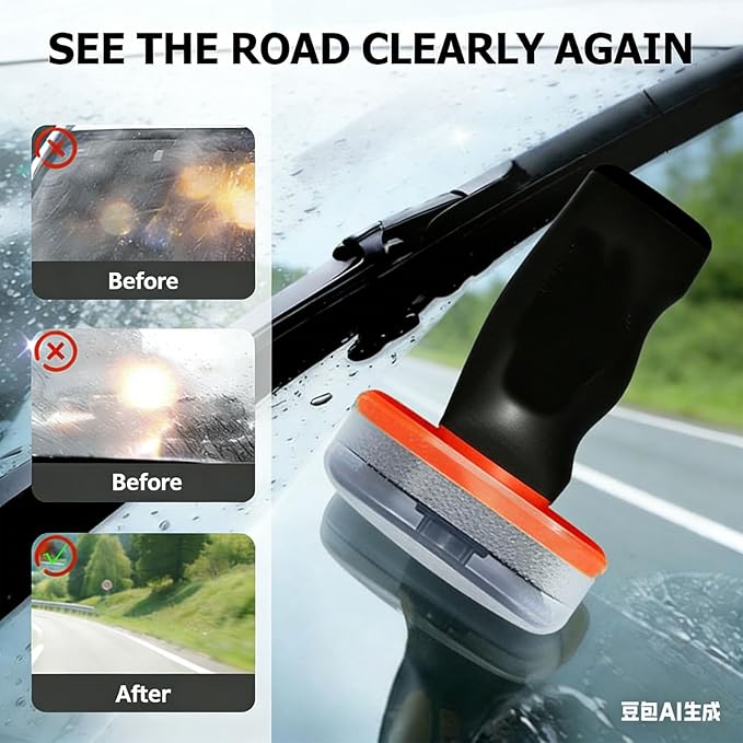 2026 New Handheld Glass Oil-Film Remover, Glass Emulsion Cleaner, Preserve Clarity, Immediately See the Effects, Perfect Visi