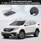 Mirror Cover Cap Compatible with Honda CR-V 2017-2022/ HRV 2016-2022, Door Side Rearview Mirror Guard Cover Trim with Turn Signal Cut-Outs, NH-603P White Diamond Pearl