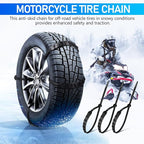 OUNONA Motorcycle Tire Chains 20 Pcs Universal Anti-Slip Snow Chains Snow Cable for Motor Bike Tires for Winter Ice Traction 