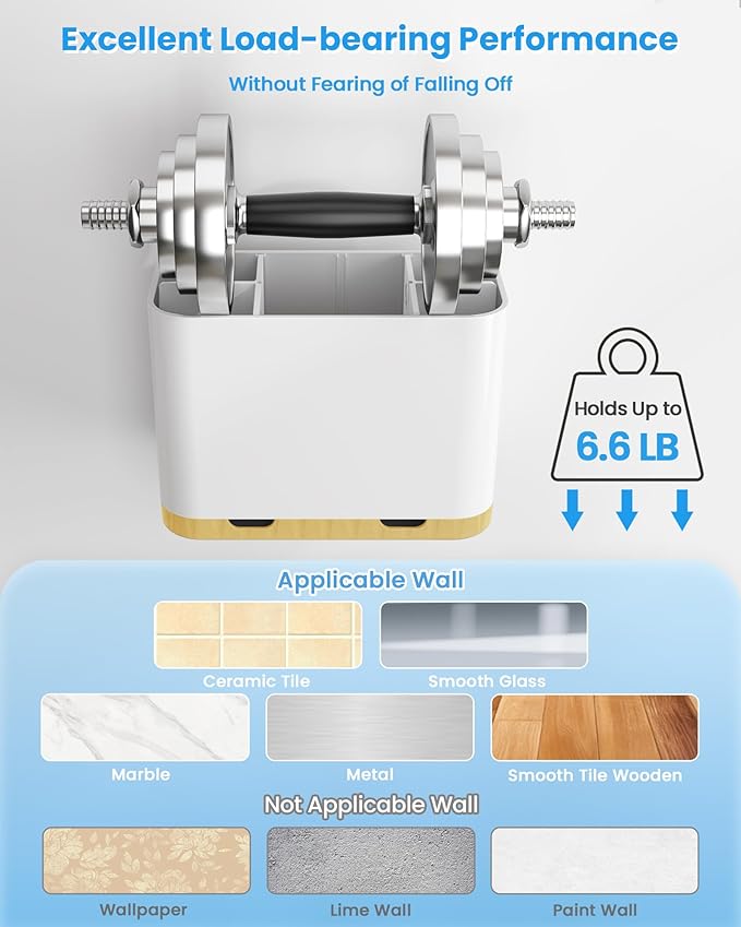 Toothbrush and Toothpaste Holders for Bathrooms Countertop - Detachable 5 Slots Kids Electric Toothbrush Holders Set Wall Mou