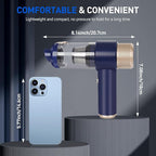 Sweetone Car Vacuum Portable Cordless, 15000 Pa Vacuum Cleaner and Air Duster, Handheld Car Vacuum Cleaner with Led Light and