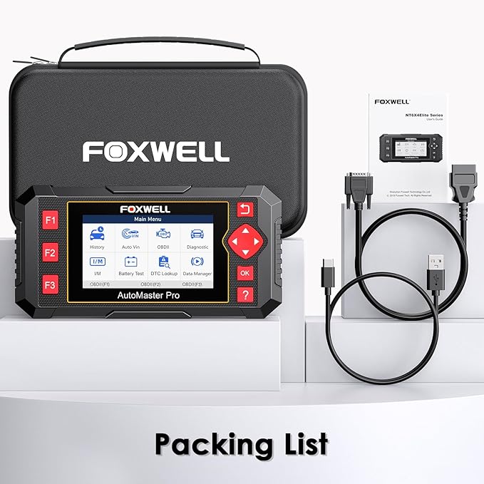 2026 FOXWELL NT604 OBD2 Scanner, Engine/ABS/SRS/Transmission Comprehensive Car Diagnostic Tool, Code Reader for Cars and