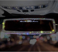 Bling Rhinestone Car Rear View Mirror with Crystal Diamonds - Colorful Bling Car Accessory