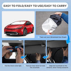 Sun Shade Sunshade for Toyota Prius XW50 2016-2023 Windshield Cover, (NOT for Prius C or Prius V) 4-Layers Sun Shield 250T Silver Coating Sun Visor Window Shade Car Accessories