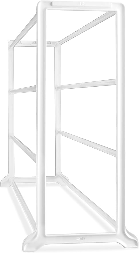 Whitmor 4 Tier 20 Pair Floor Shoe Rack - White