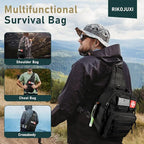 Survival Kit, 262Pcs Survival Gear and Supplies with First Aid Kit Pouch and Crossbody Bag, Emergency Kit with Tent, Camping 