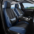 Coverado Seat Covers, Car Seat Covers Front Seats, Leather Seat Covers for Cars, Car Seat Protector Waterproof, Black Car Sea
