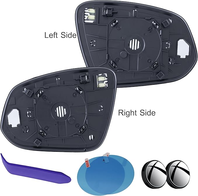 EAP Pair of Passenger & Driver Side Mirror Glasses Compatible with Toyota RAV4 2013-2025, 4runner 2014-2024, Tacoma 2016-2025, Heated