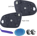 EAP Pair of Passenger & Driver Side Mirror Glasses Compatible with Toyota RAV4 2013-2025, 4runner 2014-2024, Tacoma 2016-2025, Heated
