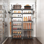 ROJASOP Shoe Rack, Shoe Storage Organizer for Closet Entryway Garage Bedroom, 8 Tier Tall Metal Shoe Shelf for 26-32 Pairs Bo