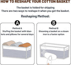 MiniArk Small Storage Baskets for Organizing | Closet Organizer Bins | Shelf Toy Basket | Woven Rope Baskets | Cube Decorativ