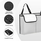 Car Trunk Organizer, Waterproof Collapsible Cargo Bag with 4 Pockets,Backseat Hanging Large Storage with Adjustable Straps, St
