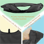 BeeGreen 10 Pack Black Reusable Grocery Bags with Storage Pouch Reusable Shopping Bags Bulk with Elastic Band 50LBS X-Large-Foldable-Washable-Heavy Duty-Waterproof Grocery Tote Bags