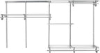 ClosetMaid ShelfTrack Wire Closet Organizer System, Adjustable from 5 to 8 Ft., With Shelves, Clothes Rods, Hardware, Durable