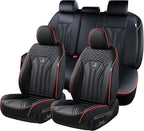 FLORICH Leather Seat Covers Full Set Car Seat Protectors 5 Seats Automotive Seat Covers Universal Fit for Most Cars Trucks SU