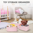 Shelf Baskets for Organizing | Storage Basket for Shelves | Small Woven Baskets | Rope Toy Basket | Closet Organizer Bins | C