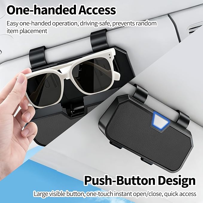 Sunglasses Holder for Car Visor Leather Eyeglasses Organizer Case for BMW X3 X5 X7 X1 3 4 2 5 Series Accessories