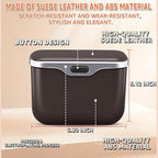 HOLDCY Car Trash Can, Waterproof Multi‑Functional Auto Trash Bin for Door/Console/Seat Back, Universal Vehicle Garbage Can for Car/Truck/SUV Drivers (Brown)