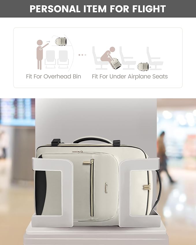 LOVEVOOK Travel Backpack for Women & Men 40L,Airline Approved Carry On Backpack Travel Essentials,TSA Carry on Luggage,Waterp