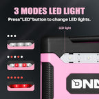 ‎DNA MOTORING TOOLS-00212 Pink 12V DC Digital Tire Inflator Portable Air Compressor with Pressure Gauge for Cars, Bicycles, Motorcycles,Balls