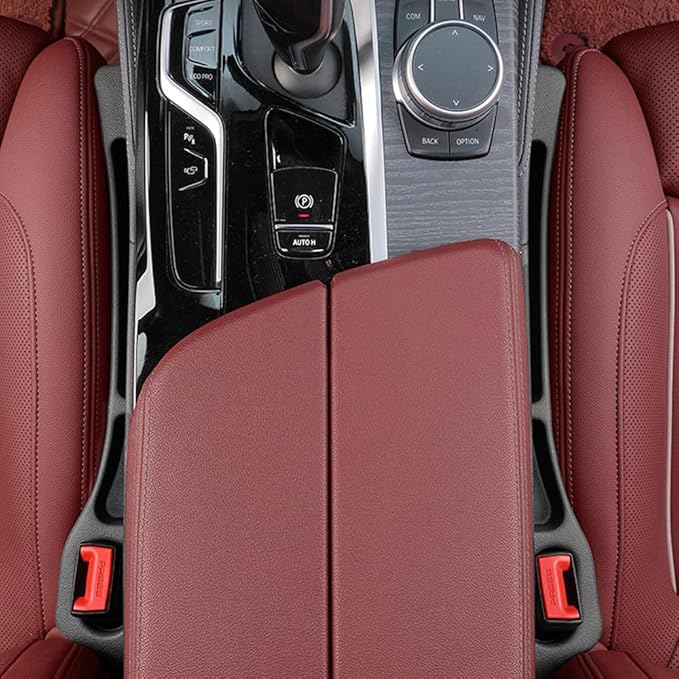 Car Seat Gap Filler Organizer Universal for Car SUV Truck Accessories Seat Gap Plug Blocker with Storage Slot TC105 Black 4Pack