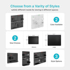 PEGZONE Pegboard Wall Organizer Combination Kit,Overall 33.1"x25.4" Metal Office Pegboard with 21 Accessories, Wall Mounted P