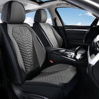 Coverado Car Seat Covers, Front Seat Cover, Waterproof Nappa Leather Seat Covers for Cars, 2 Pack Car Seat Protectors Driver 