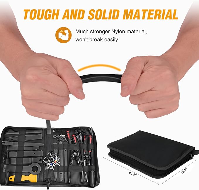 GOOACC 238Pcs Trim Removal Tool, Auto Push Pin Bumper Retainer Clip Set Fastener Terminal Remover Tool Adhesive Cable Clips K