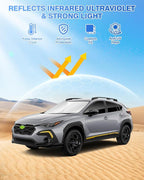 Sunshades for Subaru Crosstrek 2024 2025 2026 Accessories Windshield Sun Shade Side Rear Window Shade Cover Sun Visor Shield Privacy Protection Keep Vehicle Cool Black 8PCS