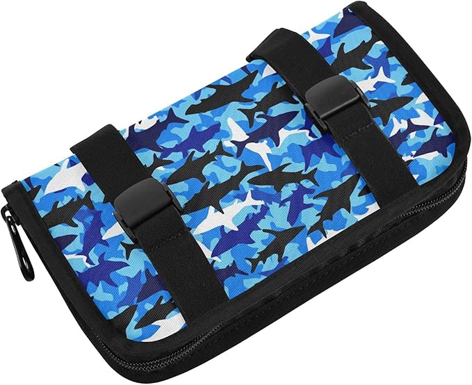 Car Tissue Holder Car Visor Organizer Tissue Box Holder for Car Sun Visor Organizer with Car Vehicle Accessories Essentials Interior for Women Men Bright Blue Marine Shark