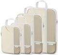 Percover Compression Packing Cubes 4-Piece Set, Packing Cubes Compression for Travel with Label Pockets, Travel Organizer for