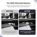 LUWU 2025 Equinox Center Console Organizer Compatible with 2025 Chevrolet Equinox Accessories Under Console Tray Armrest Console Organizer Equinox 2025 Accessories 2Pack (Not for EV Model)