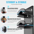 Hat Organizer for Baseball Caps: Hat Rack for Wall & Door, 10-Tier Hat Storage Display Holder Hold up to 20 Hats, Wall Mounte