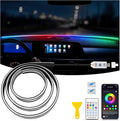 LED Strip Lights for Car Windshield 59in, RGB Ambient Lighting Car Interior with Noise Reduction, 16 Million Colors, Music Mode and Smart Control Car LED Lights Interior