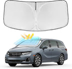 Sun Shade for Honda Odyssey Windshield Cover 2018-2024 2025 2026 4-Layer Front Window Shade Custom for Odyssey LX EX EX-L Touring Elite Sunshade 250T Shade Blocks UV Rays Cooler Car Accessories