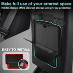 BestEvMod 5PCS Center Console Organizer Compatible with 2026 2025 Tesla New Model Y Juniper Accessories ABS Slide Smoothly Cup Holder Insert Wireless Charger Mat Silicone (White) Not fit Standard