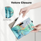 CaseBot Visor Tissue Holder - Sun Visor Napkin & Mask Holder, PU Leather Backseat Tissue Box for Truck & SUV, Emerald Marble