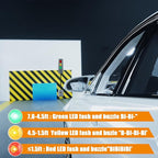 Outus 2 Pcs Advanced Garage Parking Aid with LED Light Garage Parking Sensor with Color Changing Distance Indicator for Car Safe, Set Stop Distance 7.8 ft - Mount Install