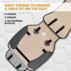 Elantrip 2PCs Front Car Seat Covers Leather Car Seat Protector Universal fit for Most Cars SUVs and Trucks Water Proof Seat P