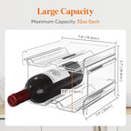 Lifewit 12 Pack Drawer Dividers Plastic 4" High, 11-17" Adjustable Drawer Organizers for Clothes, Plastic Stackable Wine Rack
