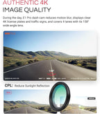 Vantrue E1 Pro 4K Mini Dash Cam Front, STARVIS 2 PlatePix HDR Night Vision Car Camera, Built-in 5G WiFi GPS, 1.54'' IPS Scree