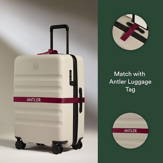 ANTLER Luggage Tags - Durable Rubber, for Suitcases & Travel Bags, Assorted Colors, Easy ID & Personalization, Fits Most Suit