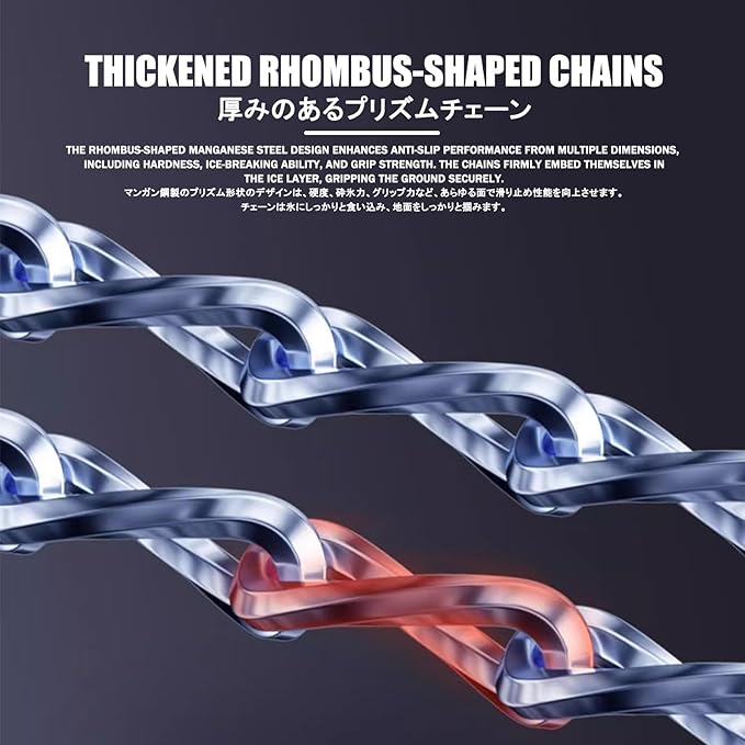 Snow Chains，Tire Chains For Suv，Automatic Locking Mechanism, Easy And Convenient Installation, Reusable, Suitable For Sedans,