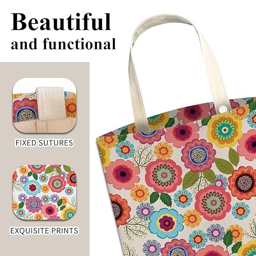 Car Trash Can, Cute Car Trash Bag, Hanging Car Organizer and Storage Bag, Trash Bin for Car Accessories, Vehicle, Travelling, Camping Cute Colorful Flowers