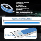 Ultra Thin LED Hood Light Strip, RGB Illusory Color Beam Kit, Multicolor Flexible LED Daytime Running Strip Lights for Cars, Trucks, Pickups, SUVs, etc (70in)